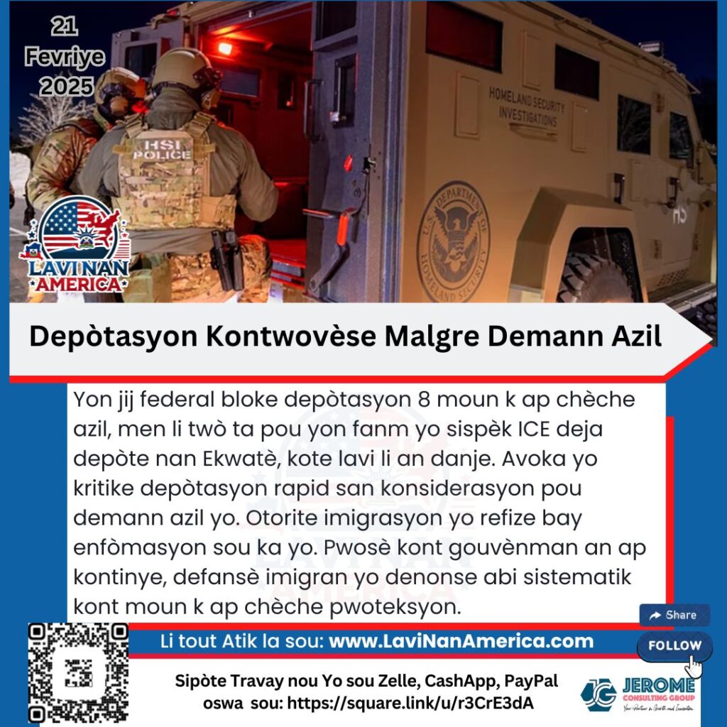 Depòtasyon Kontwovèse Malgre Demann Azil