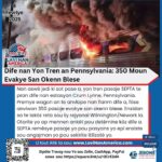 Dife nan Yon Tren an Pennsylvania: 350 Moun Evakye San Okenn Blese