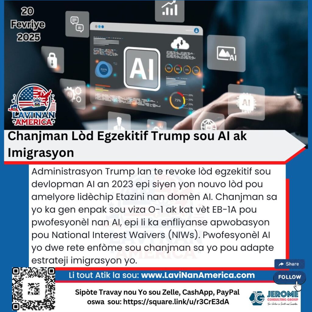 Chanjman Lòd Egzekitif Trump sou AI ak Imigrasyon