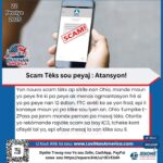 Scam Tèks sou peyaj : Atansyon!
