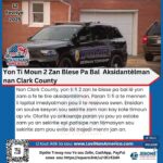 Yon Ti Moun 2 Zan Blese Pa Bal Aksidantèlman nan Clark County
