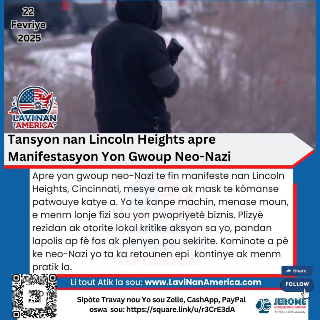 Tansyon nan Lincoln Heights apre Manifestasyon Yon Gwoup Neo-Nazi