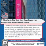 T-Mobile ak Starlink: Yon Revolisyon nan Konektivite Mobil atravè Satelit