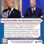 Trump Blame Biden Pou Ogmantasyon Pri Ze yo