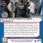 Ajan ICE ap Arete Imigran nan Odyans Imigrasyon yo