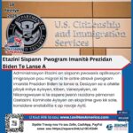 Etazini Sispann Pwogram Imanitè Prezidan Biden Te Lanse A