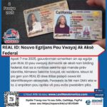 REAL ID: Nouvo Egzijans Pou Vwayaj Ak Aksè Federal